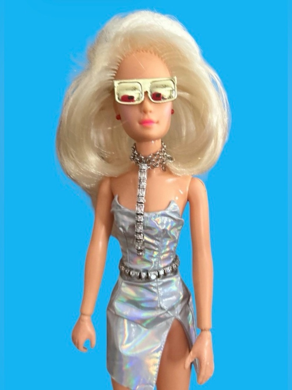 Jem Doll with Modem Custom Holographic Dress